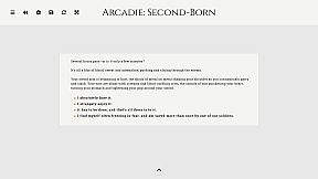 Arcadie: Second-Born