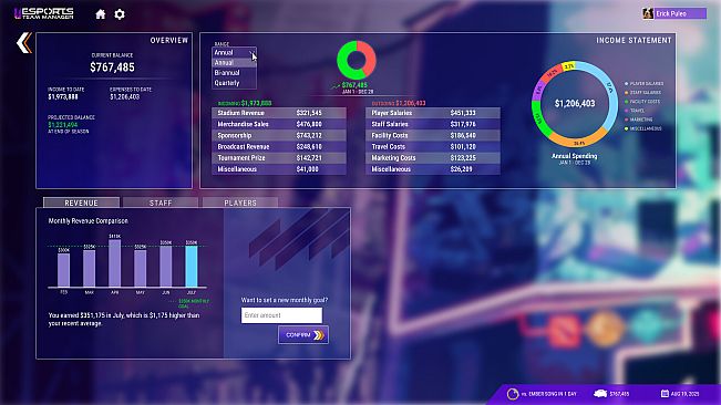 Esports Team Manager