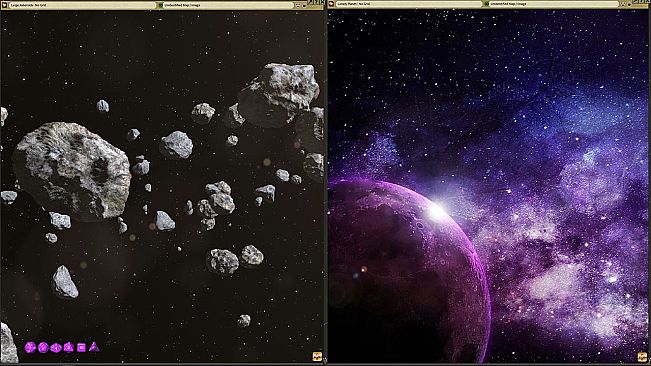 Fantasy Grounds - Star Battles: Nebulae and Asteroids Space Map Pack