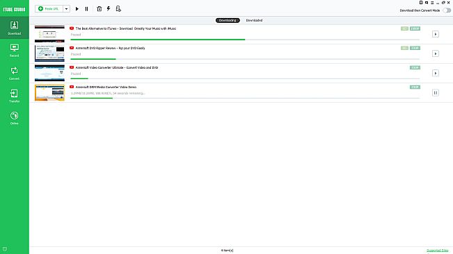 iTube HD Video Downloader - Download videos from 10000+ sites, 3X Faster Download Speed, Download Entire Playlist, Record Online Video.