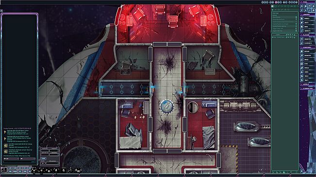 Fantasy Grounds - Starfinder 2 RPG - Flip-Mat: Derelict Starships