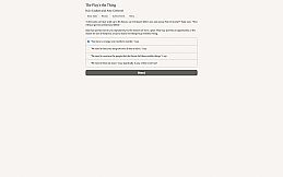 The Play's the Thing