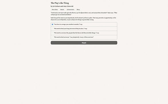 The Play's the Thing