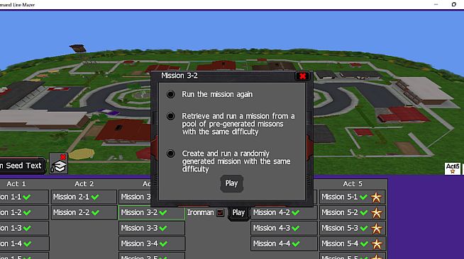 Command Line Mazer