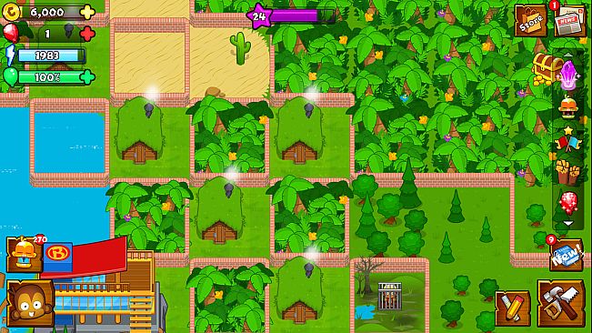 Bloons Monkey City - Brick City Walls