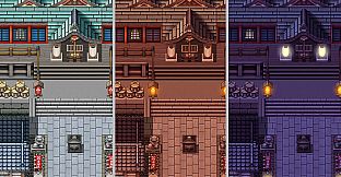 RPG Maker MZ - SERIALGAMES Living Good City Tileset - Shrine and Temples SET