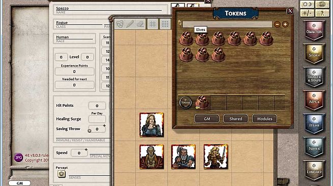 Fantasy Grounds - Gaming Tokens & Portraits Pack #3: PC's & NPCs