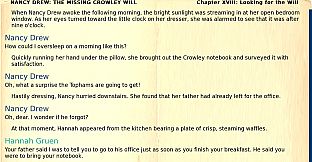 Nancy Drew: The Missing Crowley Will