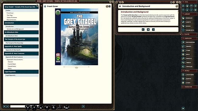 Fantasy Grounds - The Grey Citadel - Temple of the Azure Eye