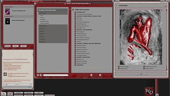 Fantasy Grounds - Vampire: The Masquerade - The Book of Nod Apocrypha