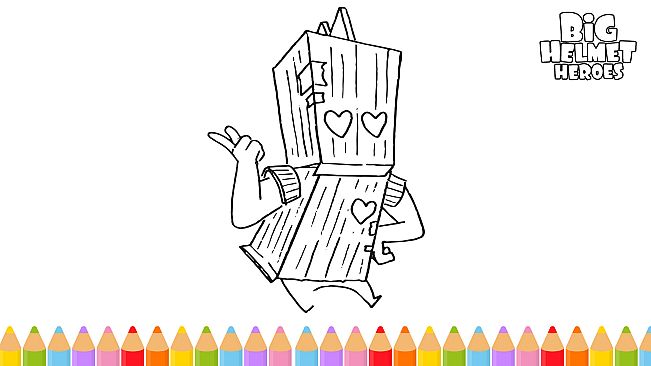 Big Helmet Heroes - Coloring Book