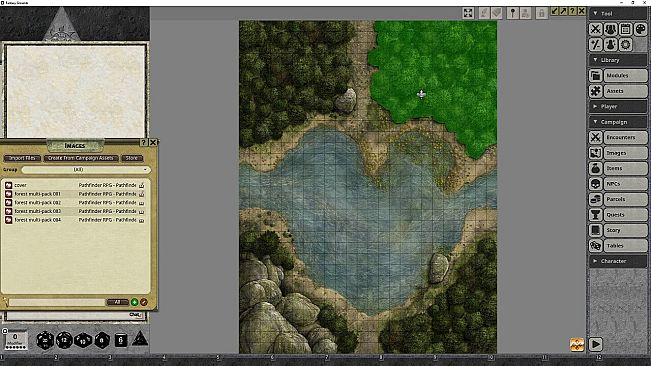 Fantasy Grounds - Pathfinder RPG - Pathfinder Flip-Mat - Forest Multi-Pack