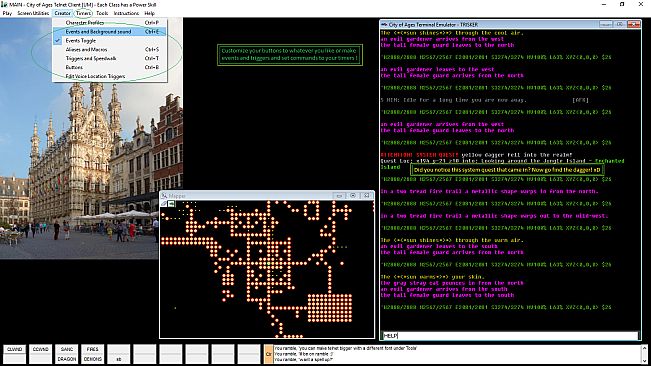 City of Ages: Picture Supportive Text MUD (server and client included)