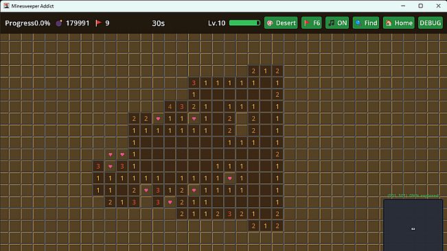 Infinite Minesweeper Simulator