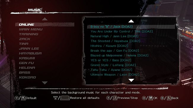 DEAD OR ALIVE 5 Last Round: Core Fighters Add "DEAD OR ALIVE 2 Music"