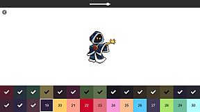 RETRO-PIXEL COLOR PALETTE: Color by Number