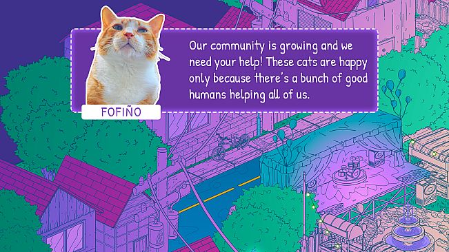 Stray Cats in Cozy Town: Night Lights