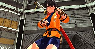 OneeChanbara ORIGIN - Exclusive Saki Costume: Tsubaki-Style Mortal Combat Gi Dragon Orange