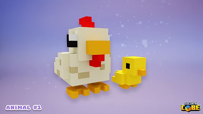 Color-A-Cube - Farm Animal Pack #1