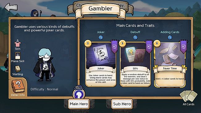 3 Minute Heroes - Magician (Gambler Skin)
