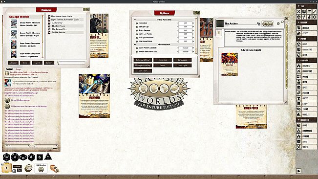 Fantasy Grounds - Supers Powers SWADE Adventure Deck Cards