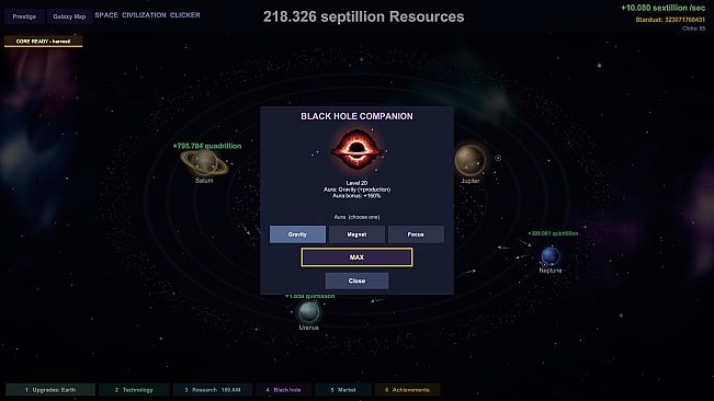 Space Civilization Clicker