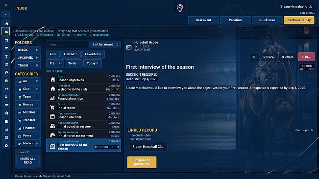 Horseball Manager