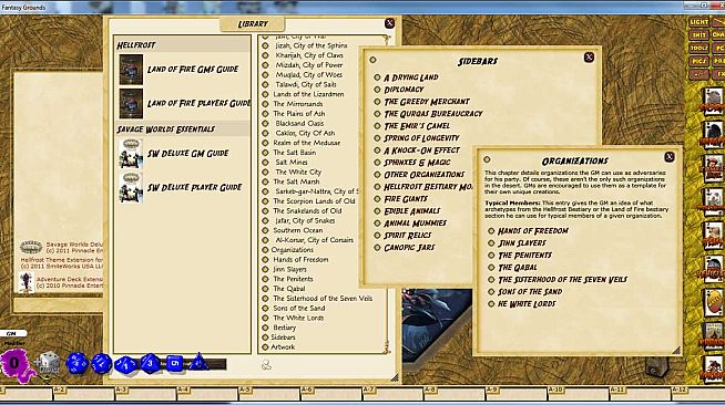 Fantasy Grounds - Hellfrost Land of Fire (Savage Worlds)