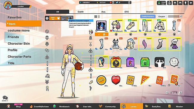 Freestyle2 - Eugenie Character Coupon