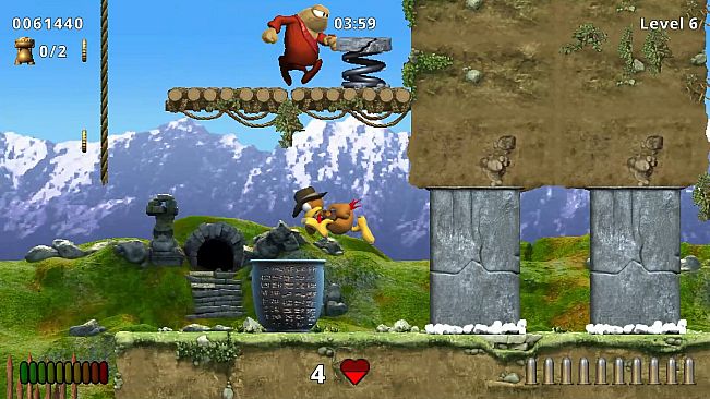 Moorhuhn Jump and Run 'Traps and Treasures 2'