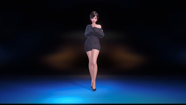 Angel Legion-DLC Off-Shoulder Sweater (Black)