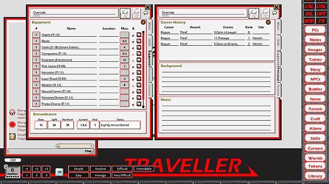 Fantasy Grounds - Traveller Mongoose 1E Ruleset (Traveller 1E Mongoose)