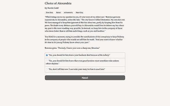 Choice of Alexandria