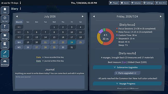 Dive Log: A Focus Voyage
