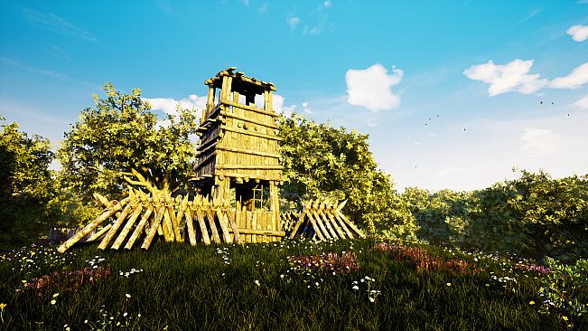 RPGScenery - Log Fort Scene