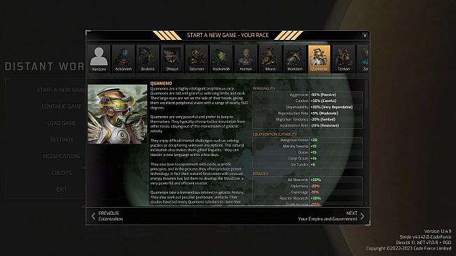 Distant Worlds 2: Factions - Quameno and Gizureans