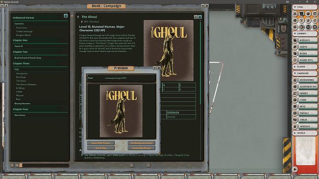 Fantasy Grounds - Fallout RPG - NPC Pack - Hollywood Heroes