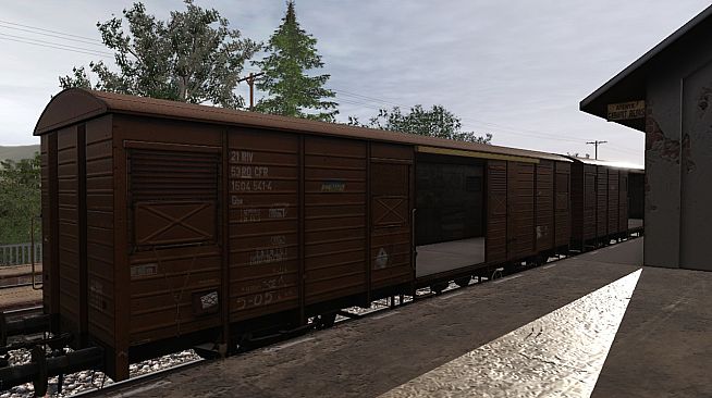 Trainz 2022 DLC - CFR Marfa Gbs/Gbgs freight car pack