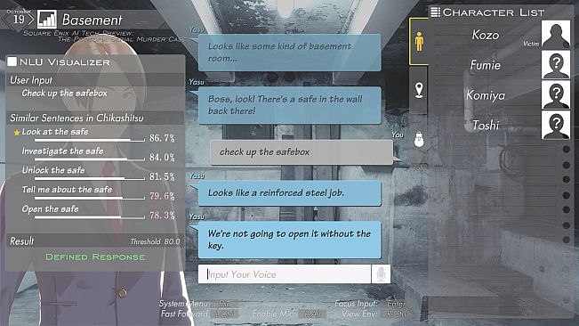 SQUARE ENIX AI Tech Preview: THE PORTOPIA SERIAL MURDER CASE