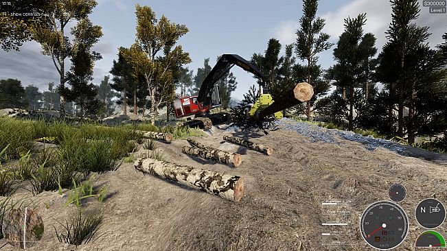 Lumberjack Simulator - Tracked harvester