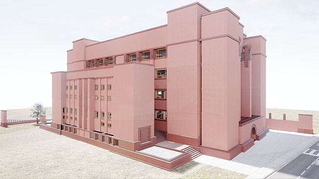 Larkin building by Frank Lloyd Wright