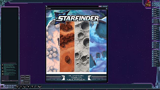 Fantasy Grounds - Starfinder 2 RPG - Flip-Mat: Planetary Terrain Multi-Pack