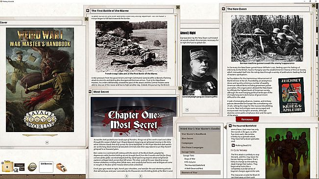 Fantasy Grounds - Weird War I: War Master's Handbook