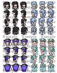 RPG Maker VX Ace - Fantasy Girl Walking Sprite