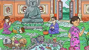 100 Cats Lost In World Find & Color