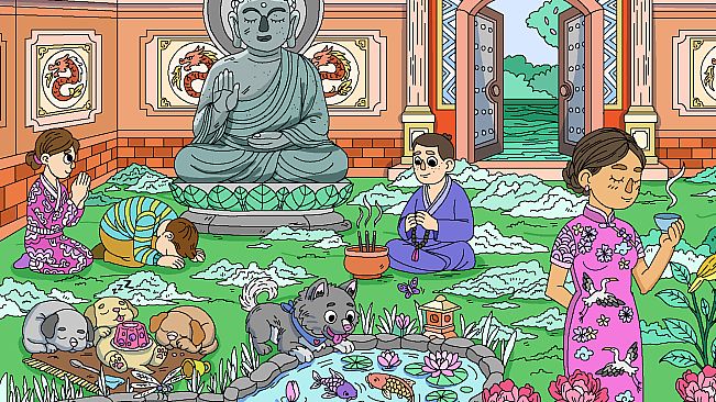 100 Cats Lost In World Find & Color