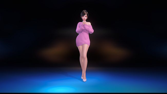 Angel Legion-DLC  Off-Shoulder Sweater (Purple)