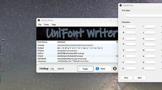 UniFont Writer