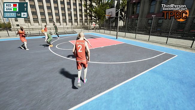 Third Person Basketball Court