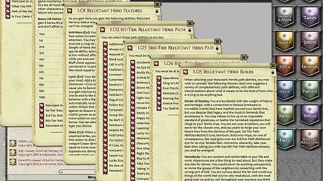Fantasy Grounds - Path of the Reluctant Hero (PFRPG)